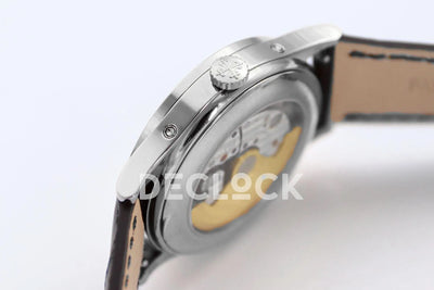 Replica Pattek Philippe Annual Calendar Moonphase 5396 White/Blue Dial on Black Leather Strap