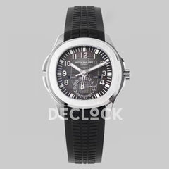 Replica Pattek Philippe Aquanaut 5164A Steel Gray Dial on Black Rubber Strap