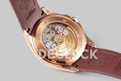 Replica Pattek Philippe Aquanaut 5167R Rose Gold Brown Dial on Brown Rubber Strap