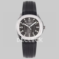 Replica Pattek Philippe Aquanaut 5167R Steel Gray Dial on Black Rubber Strap