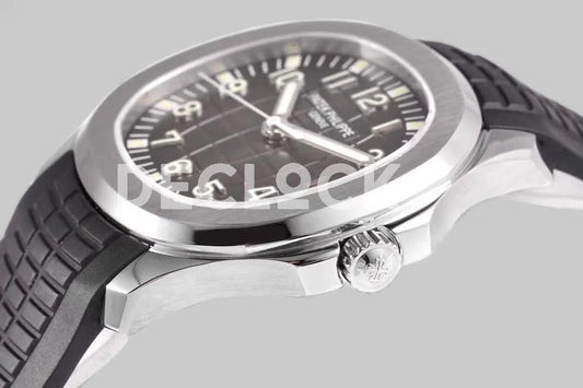 Replica Pattek Philippe Aquanaut 5167R Steel Gray Dial on Black Rubber Strap | Declock.