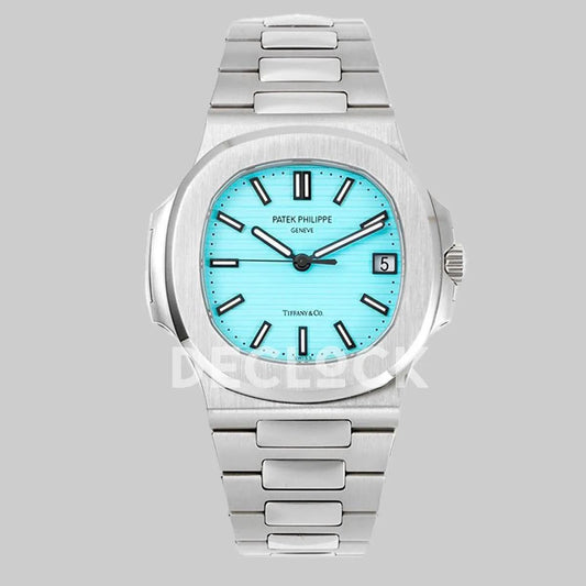 Replica Pattek Philippe Nautilus 5711 Tiffany Blue Dial on Steel |  Declock.