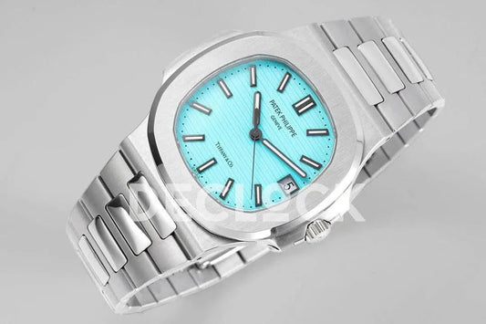 Replica Pattek Philippe Nautilus 5711 Tiffany Blue Dial on Steel | Declock.