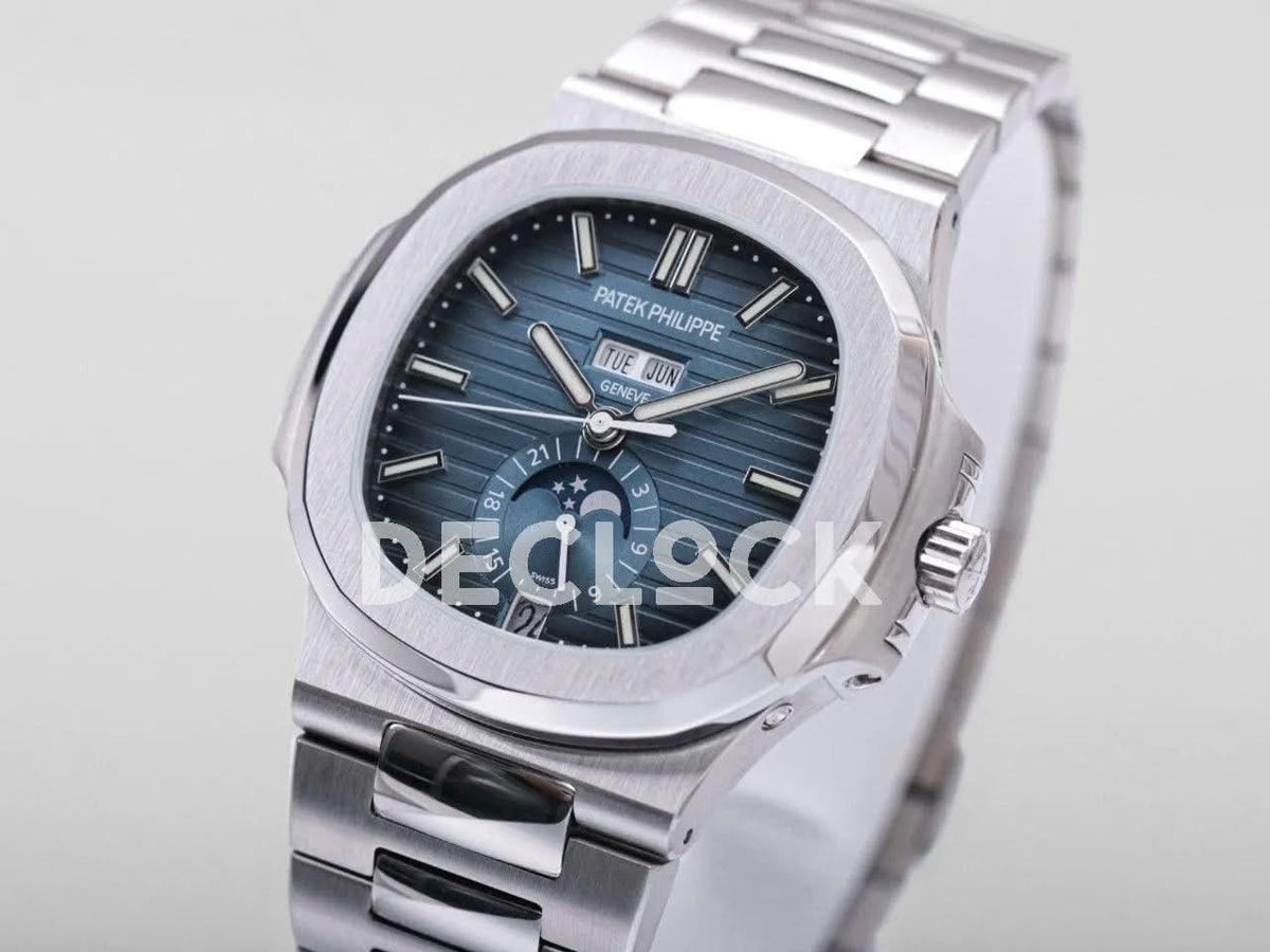 Replica Pattek Philippe Nautilus 5726 Blue Dial on Steel |  Declock.