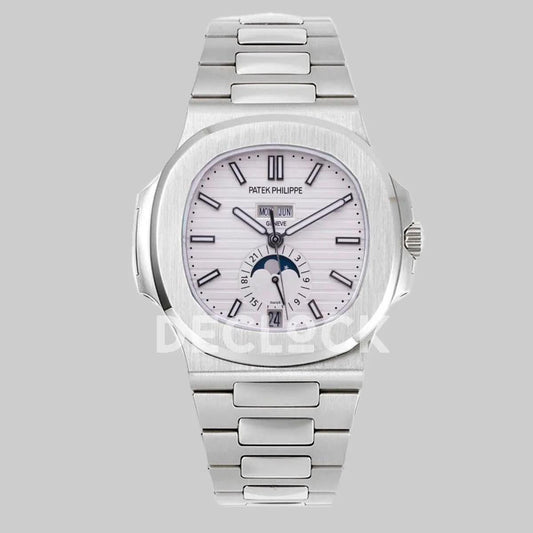 Replica Pattek Philippe Nautilus 5726 White Dial on Steel | Declock.