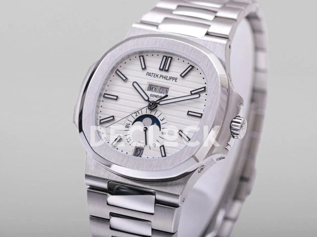 Replica Pattek Philippe Nautilus 5726 White Dial on Steel |  Declock.