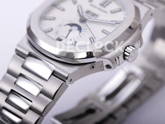 Replica Pattek Philippe Nautilus 5726 White Dial on Steel | Declock.