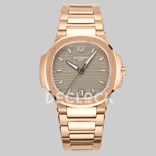 Replica Pattek Philippe Nautilus 7118/1A Gray Dial on Rose Gold |  Declock.