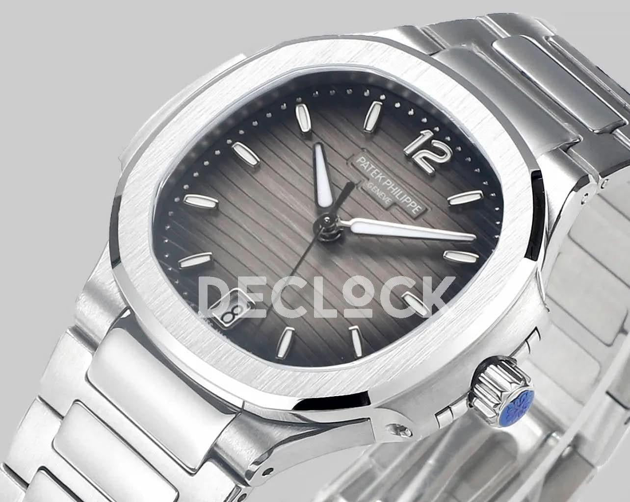 Replica Pattek Philippe Nautilus 7118/1A Grey Dial on Steel |  Declock.
