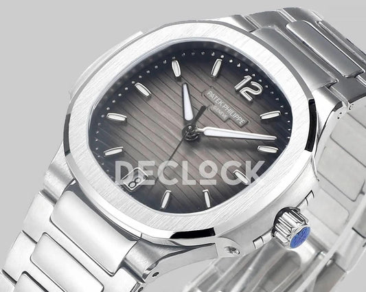 Replica Pattek Philippe Nautilus 7118/1A Grey Dial on Steel |  Declock.
