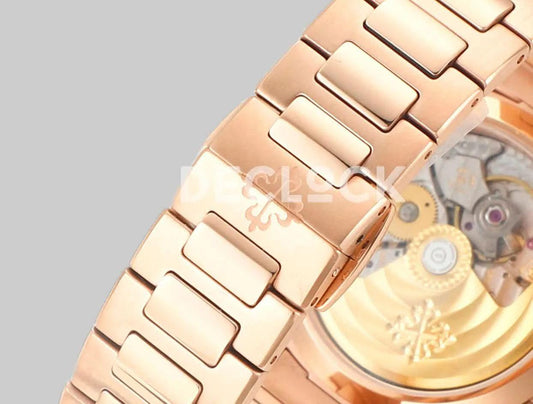 Replica Pattek Philippe Nautilus 7118/1A White Dial on Rose Gold | Declock.
