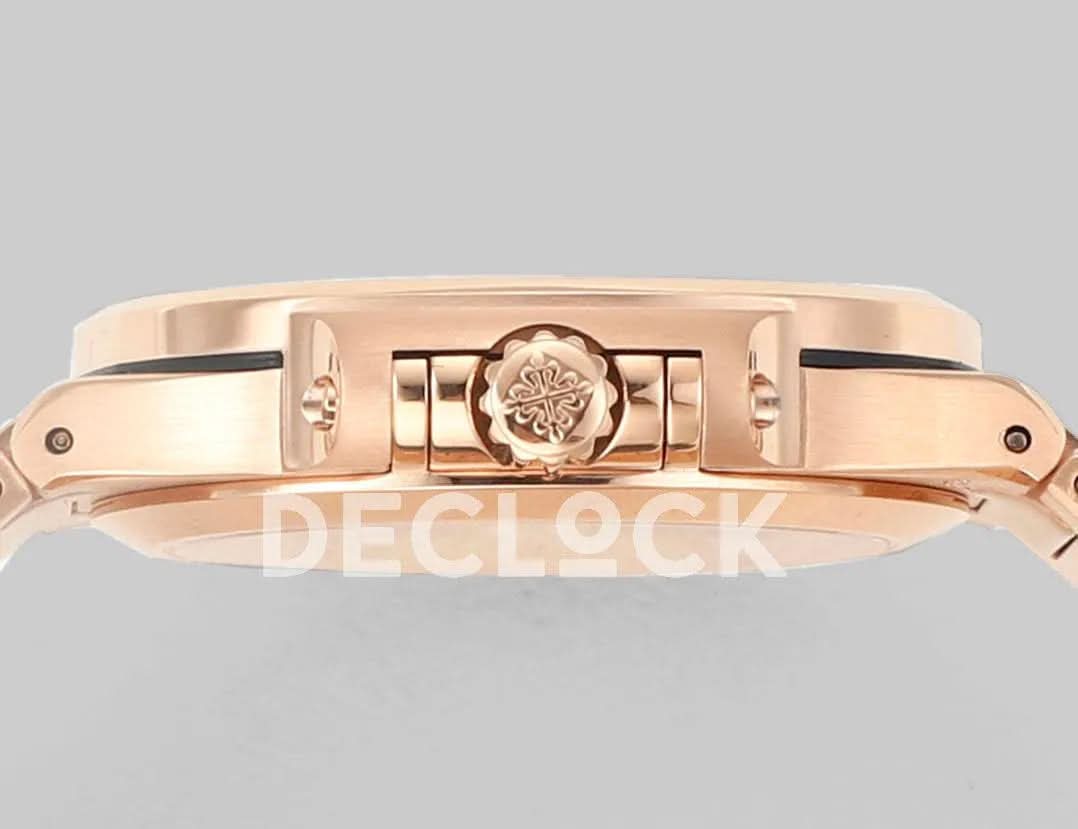 Replica Pattek Philippe Nautilus 7118/1A White Dial on Rose Gold