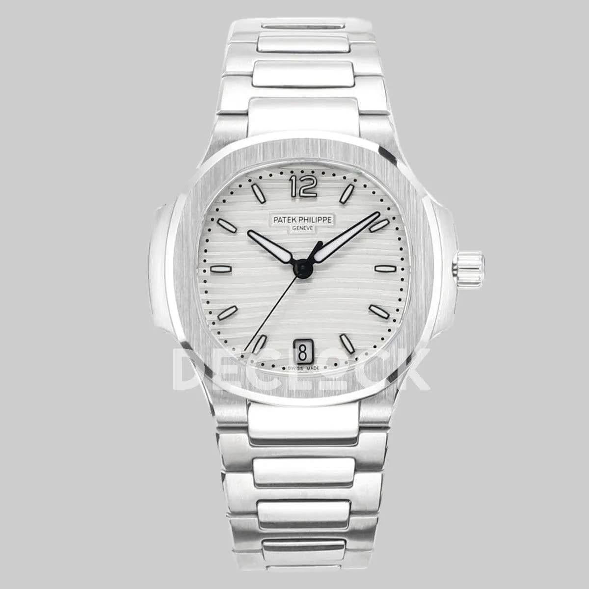 Replica Pattek Philippe Nautilus 7118/1A White Dial on Steel |  Declock.