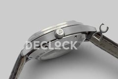 Replica Piaget Black Tie Emperador Cushion White Dial in Steel with Diamond Bezel and Dial