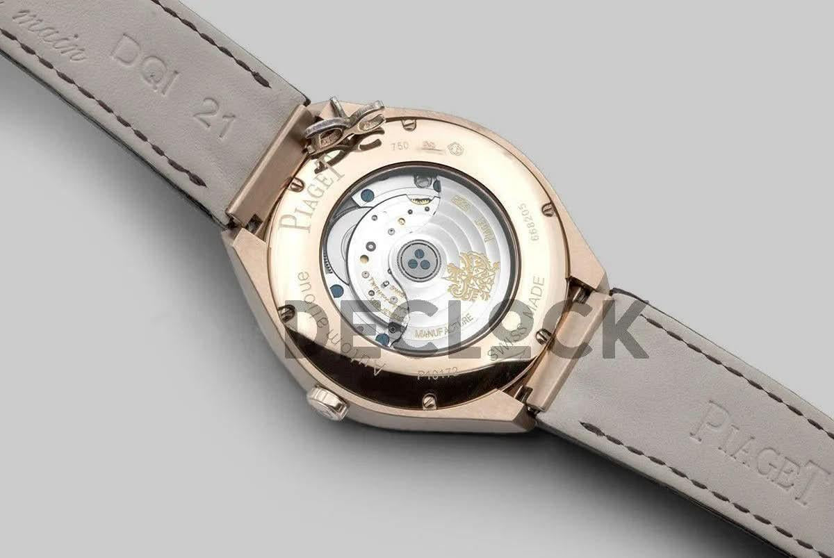 Replica Piaget Polo Watch Rose Gold Paved Diamonds |  Declock.