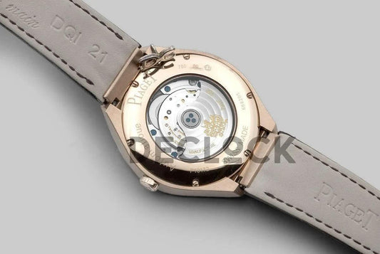 Replica Piaget Polo Watch Rose Gold Paved Diamonds |  Declock.