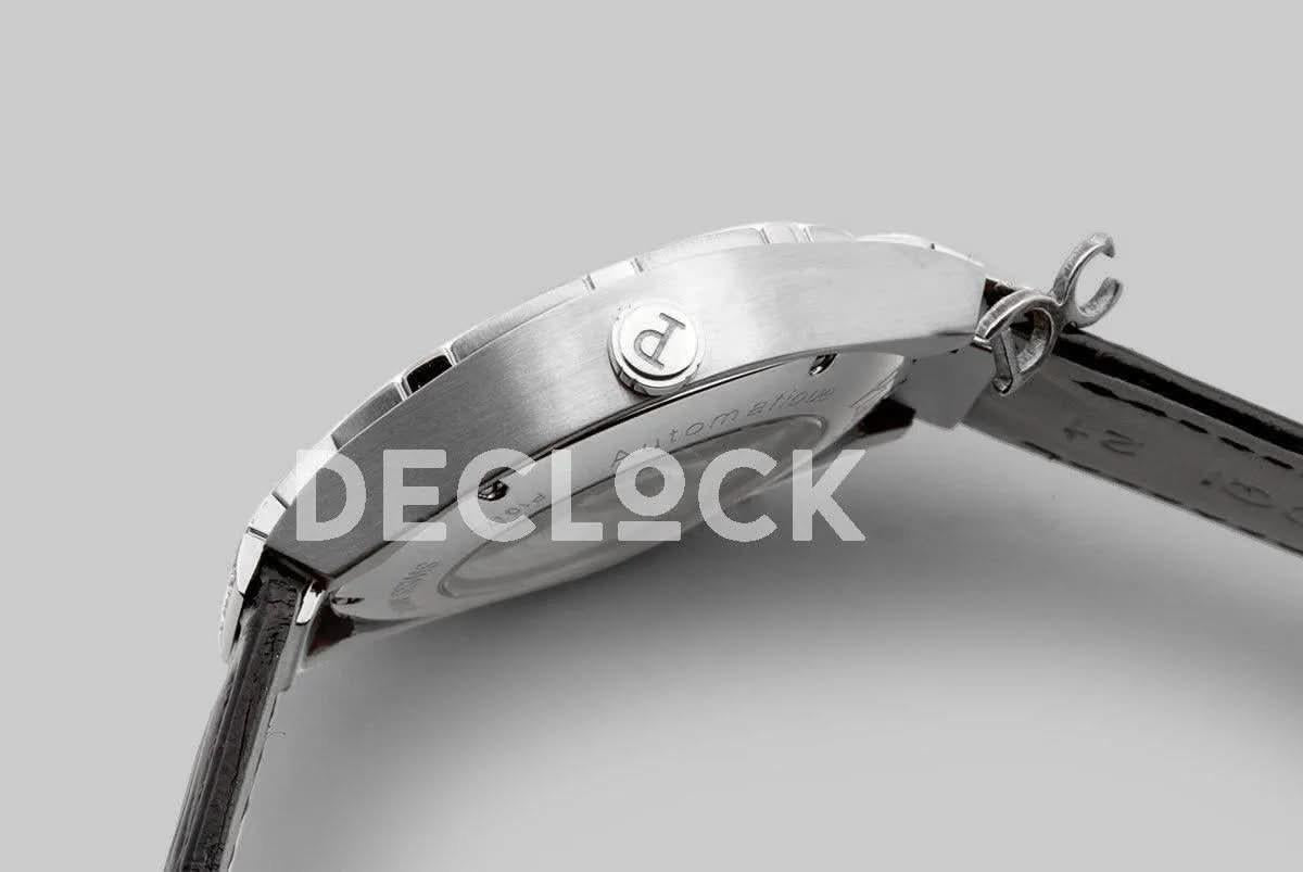 Replica Piaget Polo Watch White Gold Paved Diamonds |  Declock.