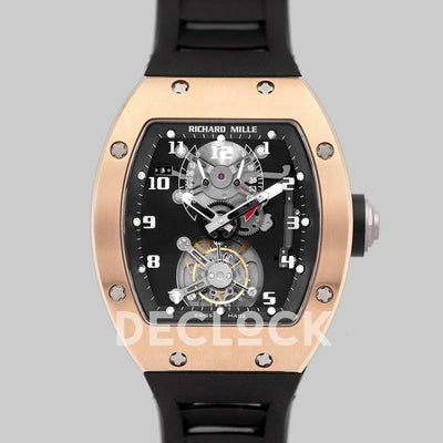 Replica Richard Mille RM 001 Tourbillion in Rose Gold
