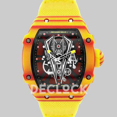 Replica Richard Mille RM 027-03 Tourbillon Rafael Nadal on Yellow Elastic Band