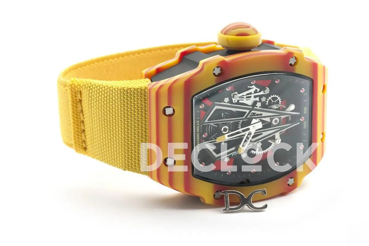 Replica Richard Mille RM 027-03 Tourbillon Rafael Nadal on Yellow Elastic Band
