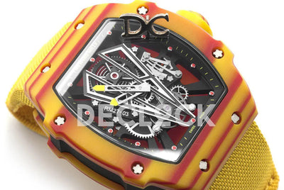 Replica Richard Mille RM 027-03 Tourbillon Rafael Nadal on Yellow Elastic Band