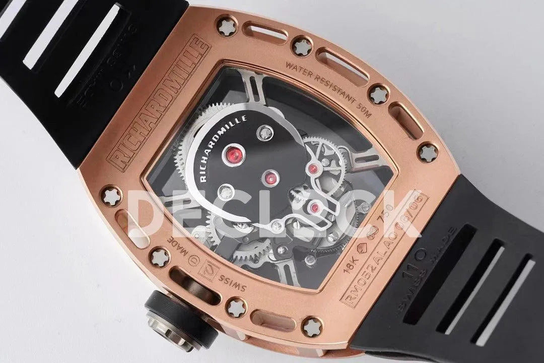 Replica Richard Mille RM 052 01 Tourbillon Skull in Rose Gold