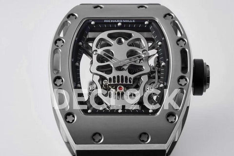 Replica Richard Mille RM 052-01 Tourbillon Skull in Steel - Replica Watches
