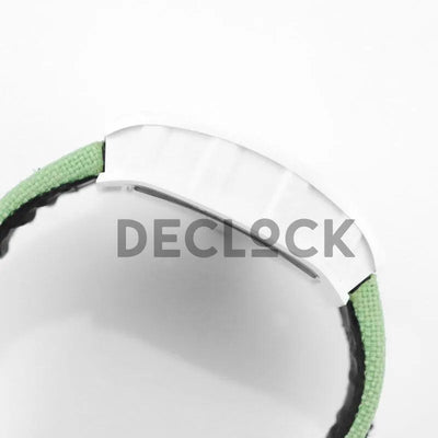 Replica Richard Mille RM 055 White Bubba Watson White Ceramic on Green Nylon Strap