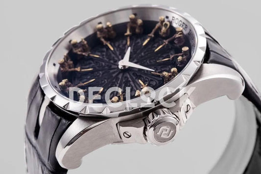 Replica Roger Dubuis Excalibur Knights of the Round Table Black Dial | Declock.