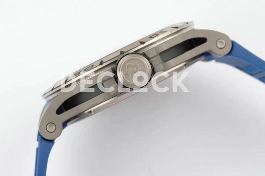 Replica Roger Dubuis Excalibur Spider Skeleton Flying Tourbillon with Blue Rubber Strap | Declock.