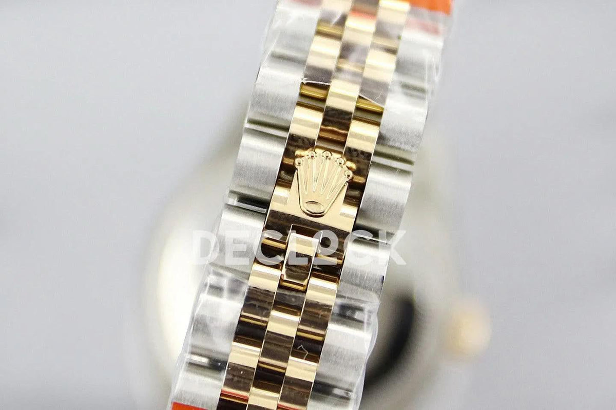 Replica Rolex Datejust 31 278273 Blue Dial in Yellow Gold with Diamon Markers |  Declock.