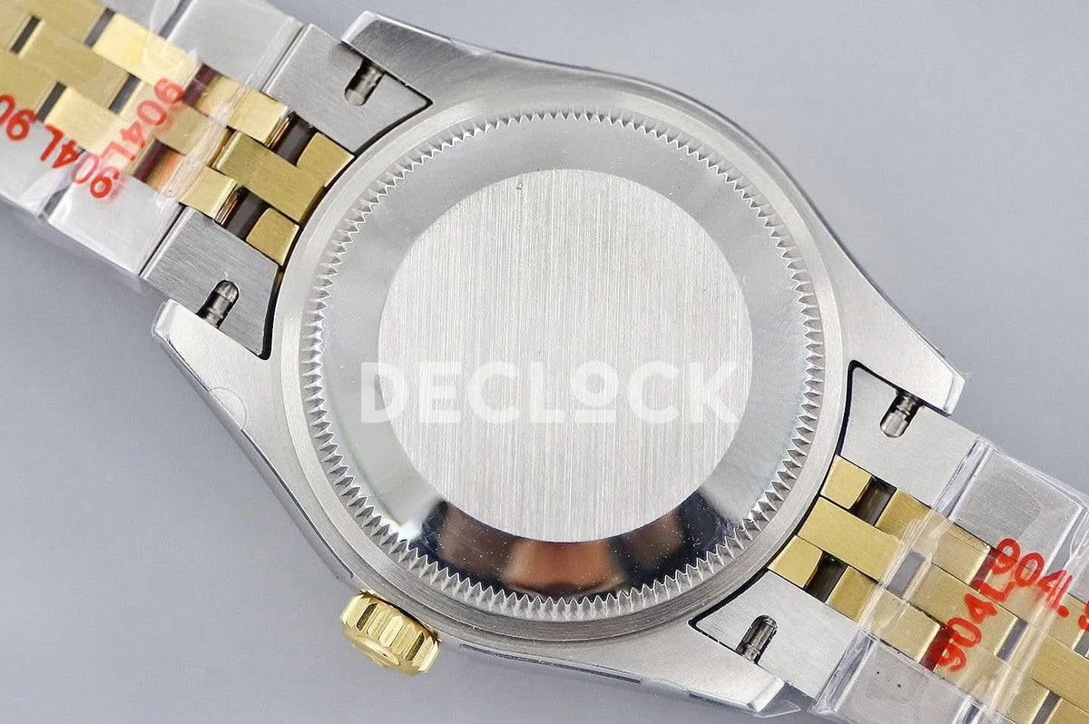 Replica Rolex Datejust 31 278273 Blue Dial in Yellow Gold with Diamon Markers |  Declock.