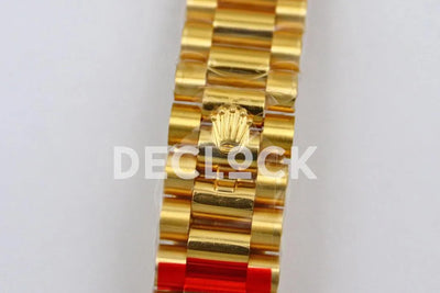 Replica Rolex Datejust 31 Vintage Green Dial in Yellow Gold with Roman Markers