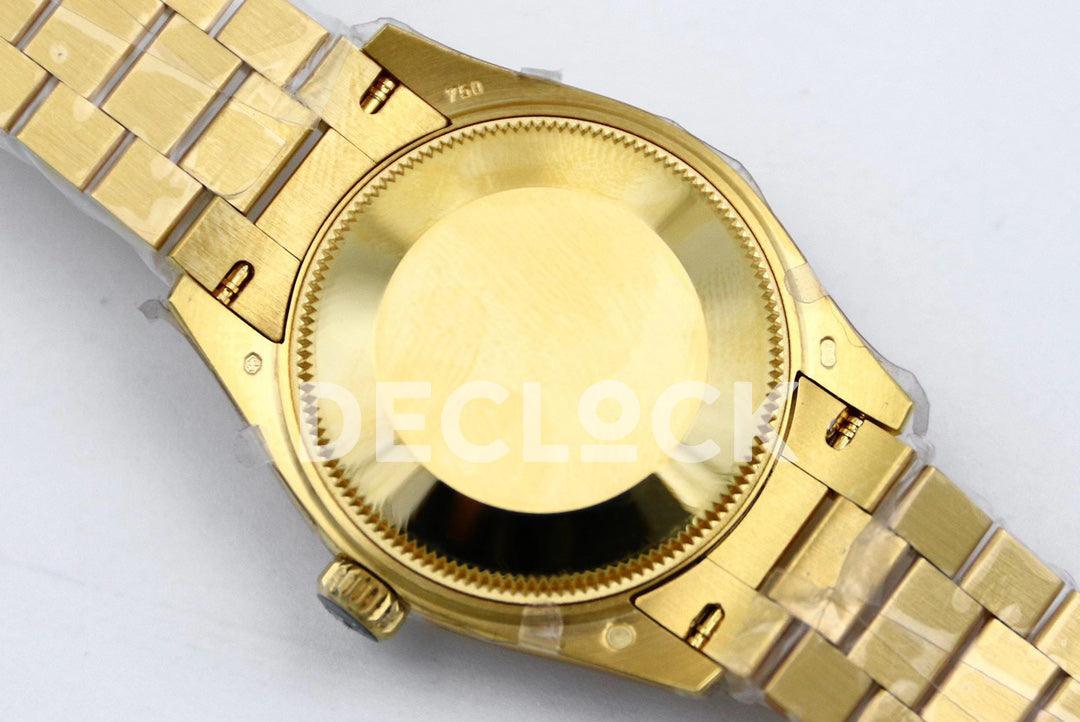 Replica Rolex Datejust 31 Vintage Green Dial in Yellow Gold with Roman Markers - Replica Watches