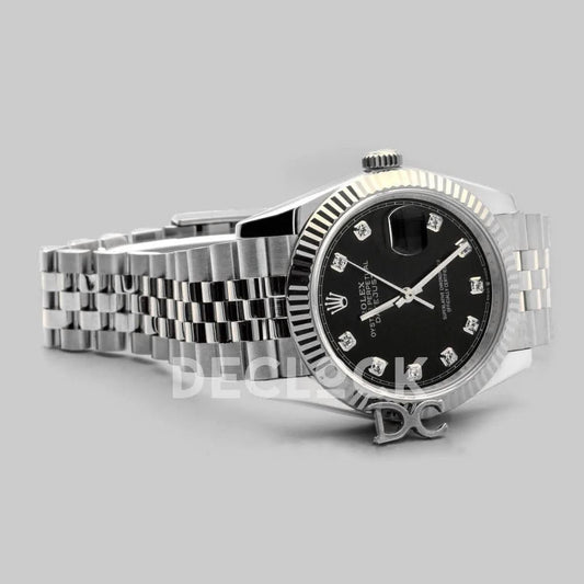 Replica Rolex Datejust 36 116234 Black Dial with Diamond Markers |  Declock.