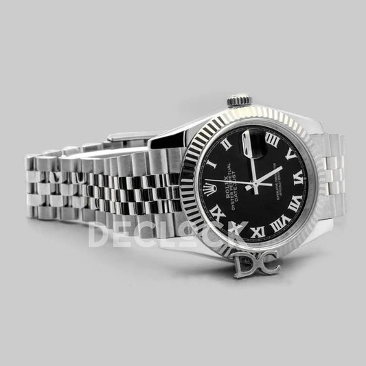 Replica Rolex Datejust 36 116234 Black Dial with Roman Numeral Markers |  Declock.
