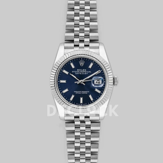 Replica Rolex Datejust 36 116234 Blue Dial with Stick Markers - Replica Watches