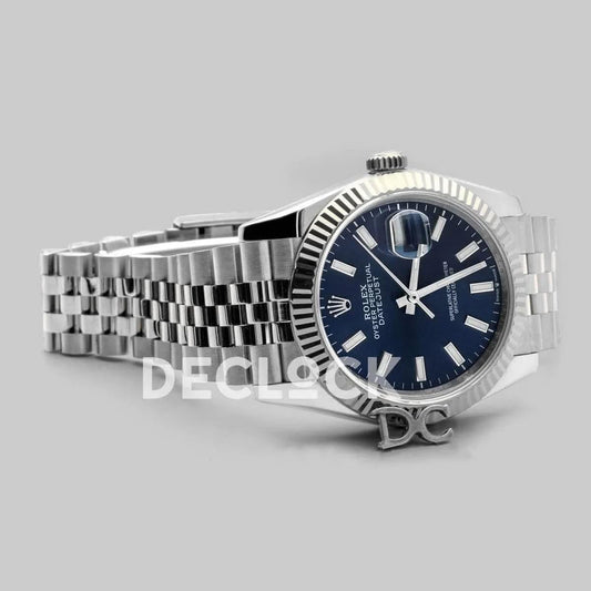 Replica Rolex Datejust 36 116234 Blue Dial with Stick Markers | Declock.