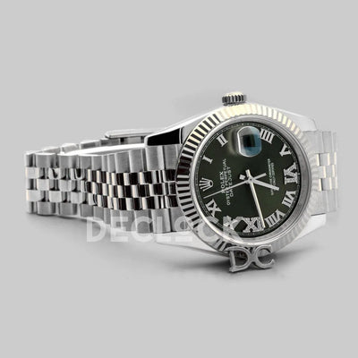 Replica Rolex Datejust 36 116234 Olive Green Dial with Roman/Diamond Markers