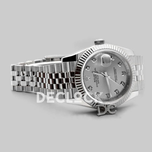 Replica Rolex Datejust 36 116234 Silver Dial with Diamond Markers |  Declock.
