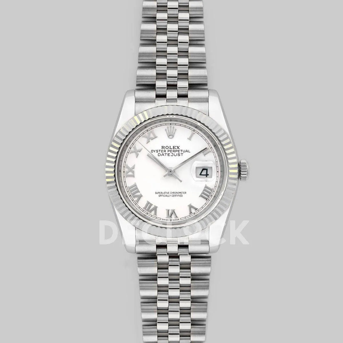 Replica Rolex Datejust 36 116234 White Dial with Roman Numeral Markers