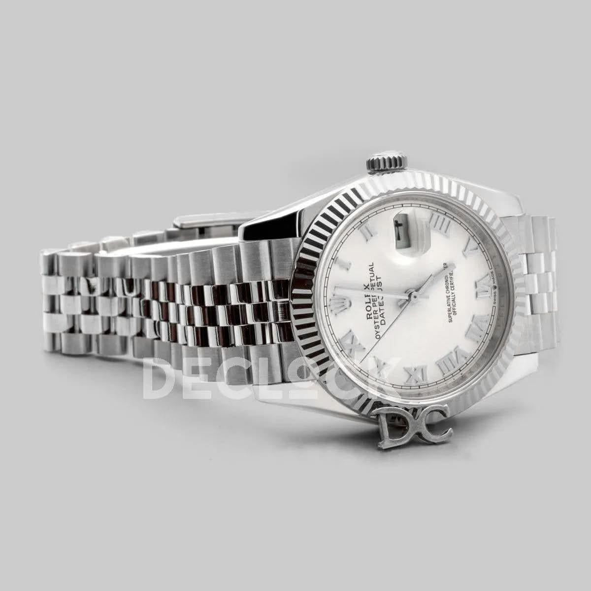 Replica Rolex Datejust 36 116234 White Dial with Roman Numeral Markers |  Declock.