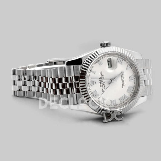Replica Rolex Datejust 36 116234 White Dial with Roman Numeral Markers |  Declock.