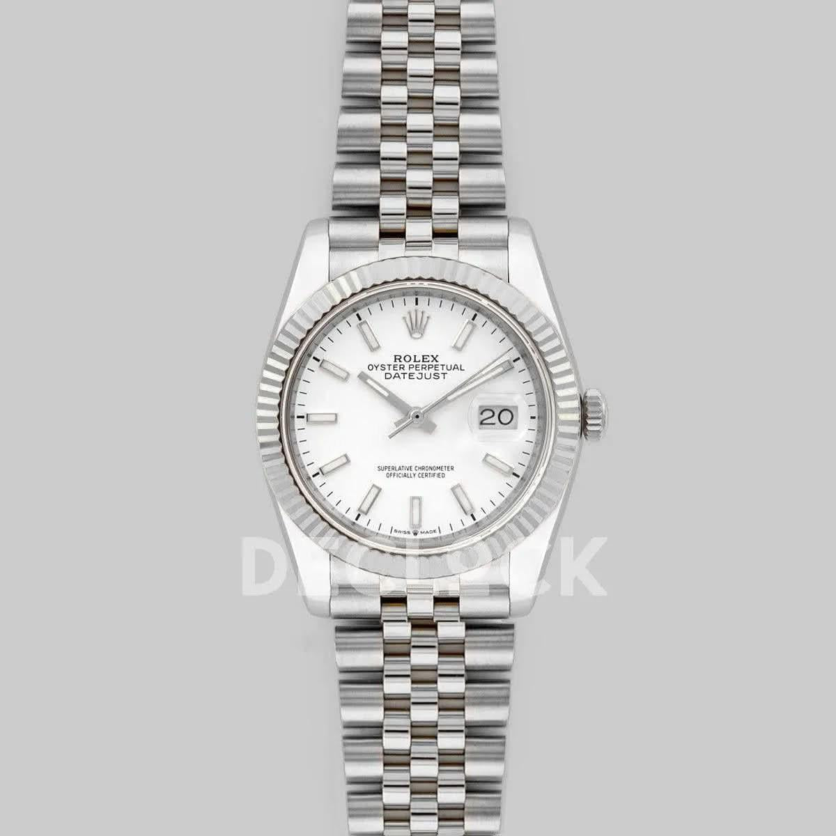 Replica Rolex Datejust 36 116234 White Dial with Stick Markers |  Declock.
