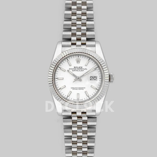 Replica Rolex Datejust 36 116234 White Dial with Stick Markers |  Declock.