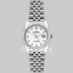 Replica Rolex Datejust 36 116234 White MOP Dial with Diamond Markers