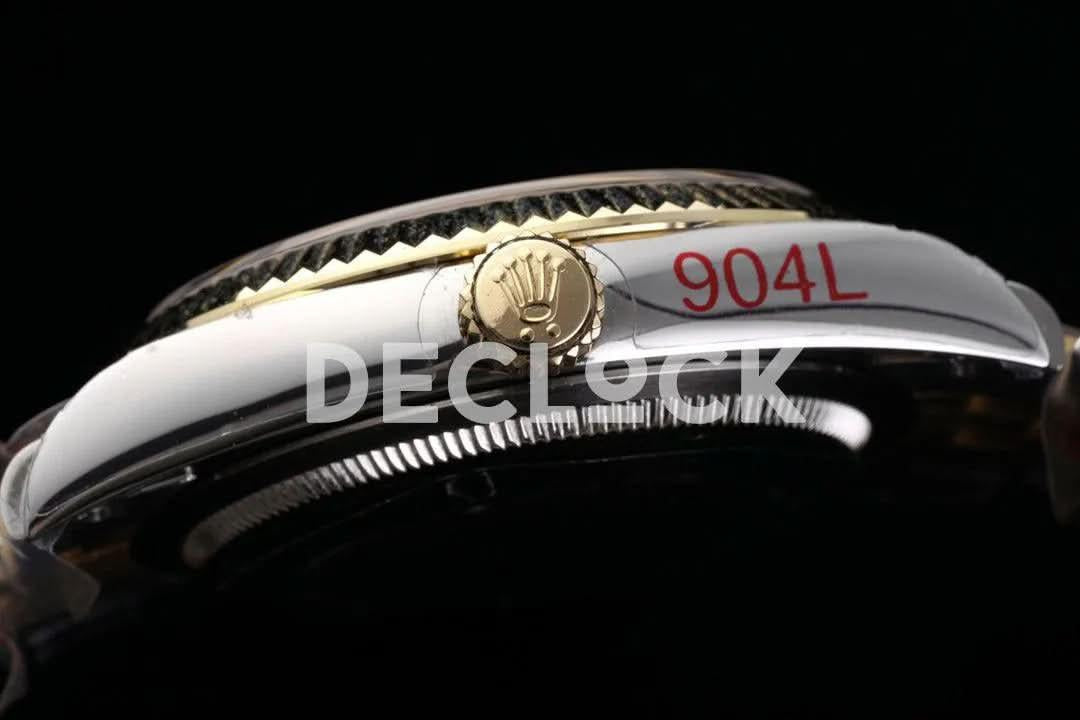 Replica Rolex Datejust 36 126233 Chamagne Dial in Yellow Gold with Roman Markers |  Declock.