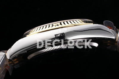 Replica Rolex Datejust 36 126233 Chamagne Dial in Yellow Gold with Roman Markers