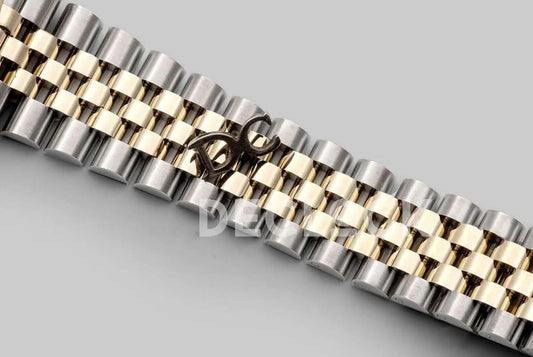 Replica Rolex Datejust 36 126283RBR White Dial in Yellow Gold and Steel with Roman Numerals Markers |  Declock.
