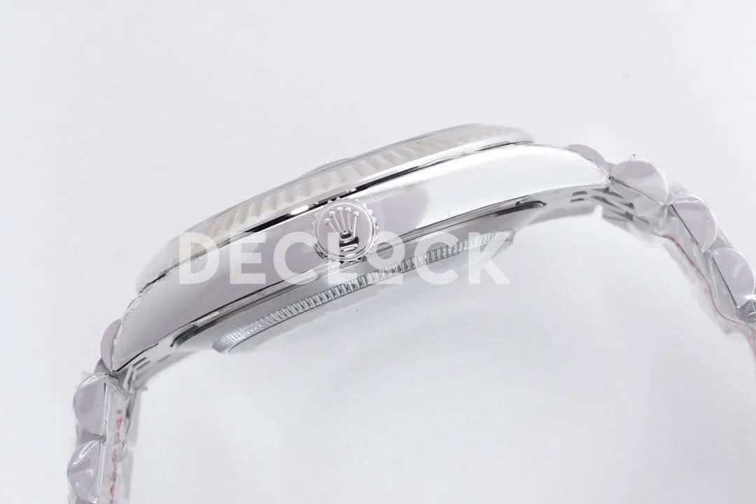 Replica Rolex Datejust 36/40 126234 Blue Motif Dial in Steel in Jubilee Bracelet
